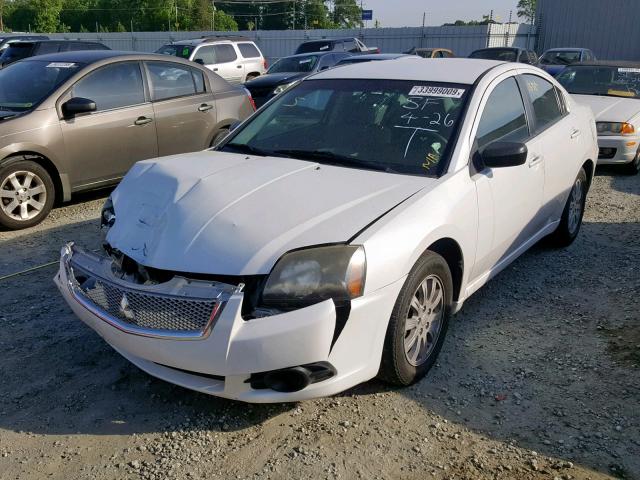 4A32B2FF2BE017587 - 2011 MITSUBISHI GALANT FE WHITE photo 2