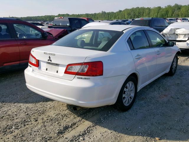 4A32B2FF2BE017587 - 2011 MITSUBISHI GALANT FE WHITE photo 4