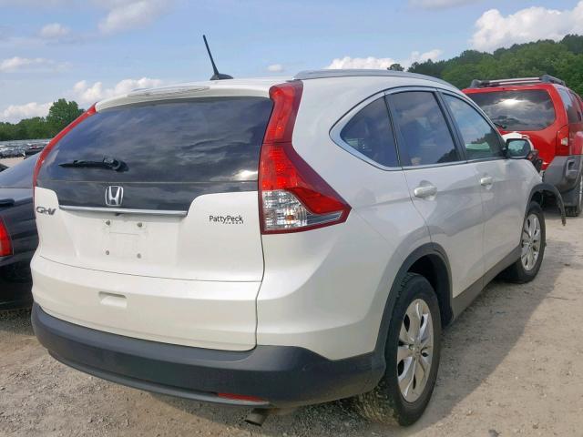 5J6RM3H78EL041295 - 2014 HONDA CR-V EXL WHITE photo 4