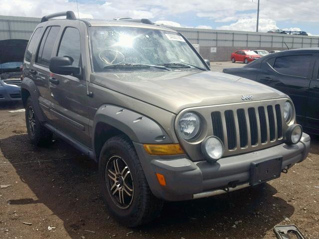 1J4GL38K05W513356 - 2005 JEEP LIBERTY RE TAN photo 1