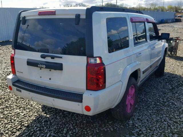 1J8HG48K37C560110 - 2007 JEEP COMMANDER WHITE photo 4