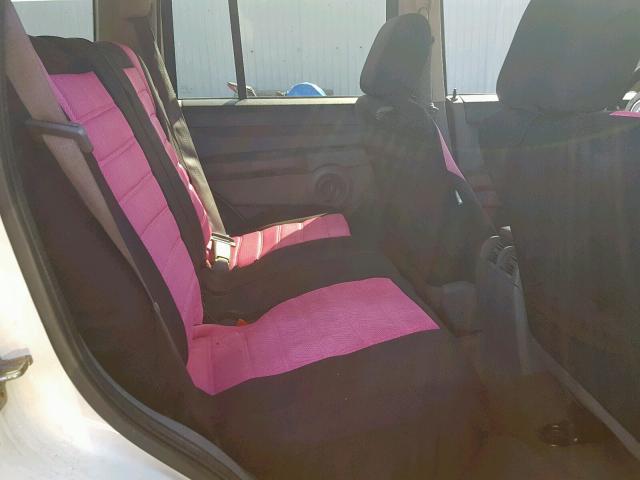 1J8HG48K37C560110 - 2007 JEEP COMMANDER WHITE photo 6