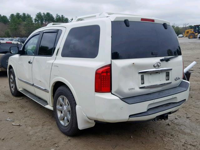 5N3AA08C85N808738 - 2005 INFINITI QX56 WHITE photo 3