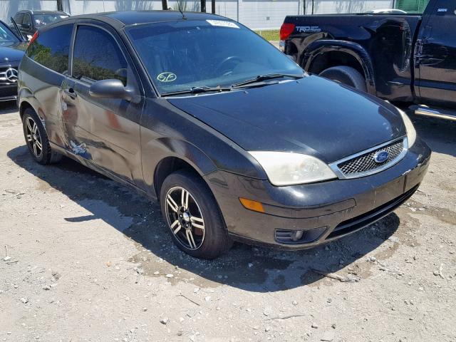 1FAFP31N46W184694 - 2006 FORD FOCUS ZX3 BLACK photo 1