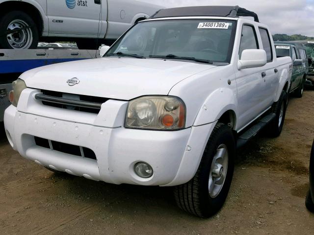 1N6ED27Y41C332621 - 2001 NISSAN FRONTIER C WHITE photo 2