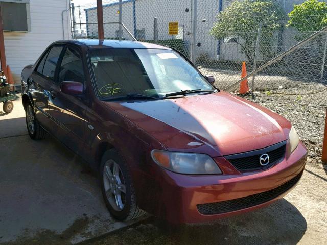 JM1BJ225430189041 - 2003 MAZDA PROTEGE DX BURGUNDY photo 1