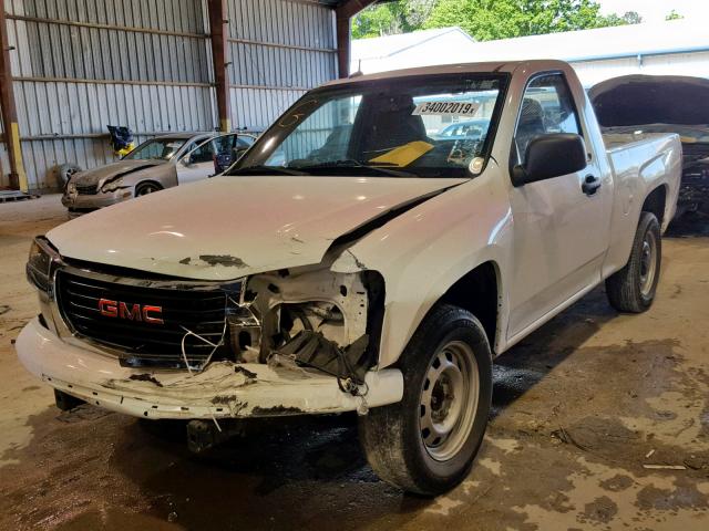 1GTCSBD92A8143532 - 2010 GMC CANYON WHITE photo 2