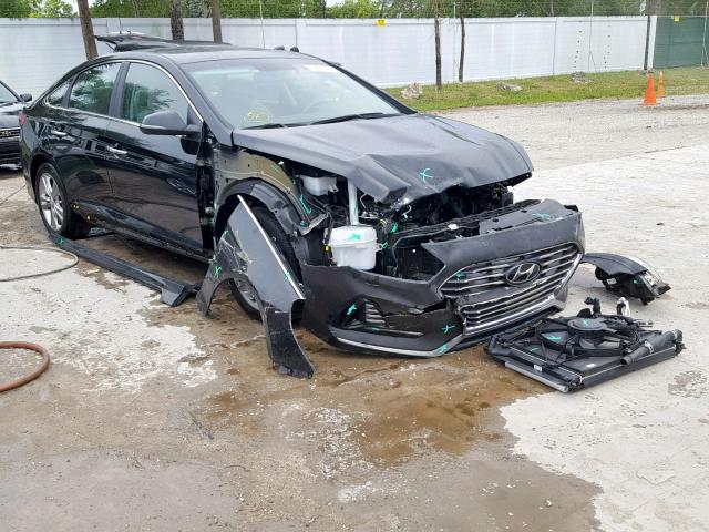 5NPE34AF0JH666853 - 2018 HYUNDAI SONATA SPO BLACK photo 1