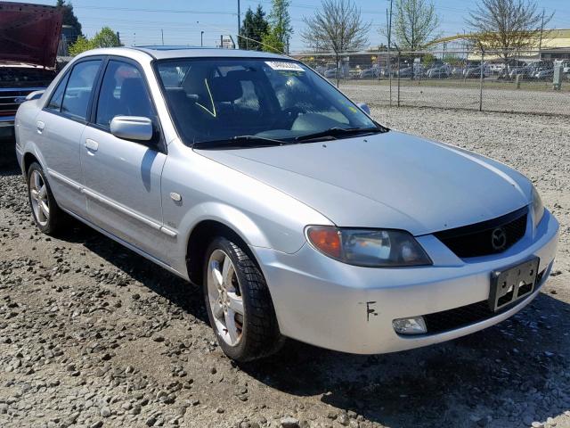 JM1BJ225031157844 - 2003 MAZDA PROTEGE DX SILVER photo 1