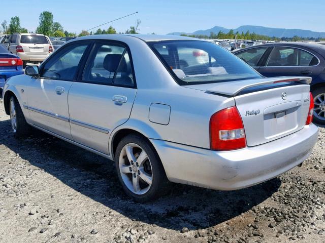 JM1BJ225031157844 - 2003 MAZDA PROTEGE DX SILVER photo 3