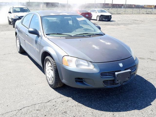 1B3EL46X32N338282 - 2002 DODGE STRATUS SE GRAY photo 1