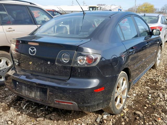 JM1BK323X71659820 - 2007 MAZDA 3 S BLACK photo 4