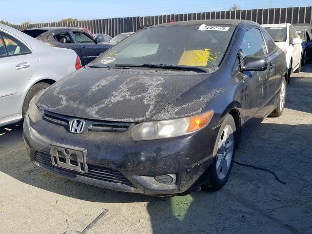 2HGFG11867H574769 - 2007 HONDA CIVIC EX BLACK photo 2