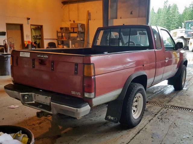 1N6HD16Y4MC394484 - 1991 NISSAN TRUCK KING RED photo 4