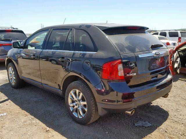 2FMDK3KC1BBA09548 - 2011 FORD EDGE LIMIT BLACK photo 3