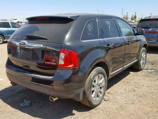 2FMDK3KC1BBA09548 - 2011 FORD EDGE LIMIT BLACK photo 4