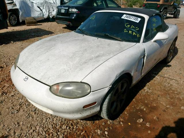 JM1NB3538X0129893 - 1999 MAZDA MX-5 MIATA WHITE photo 2