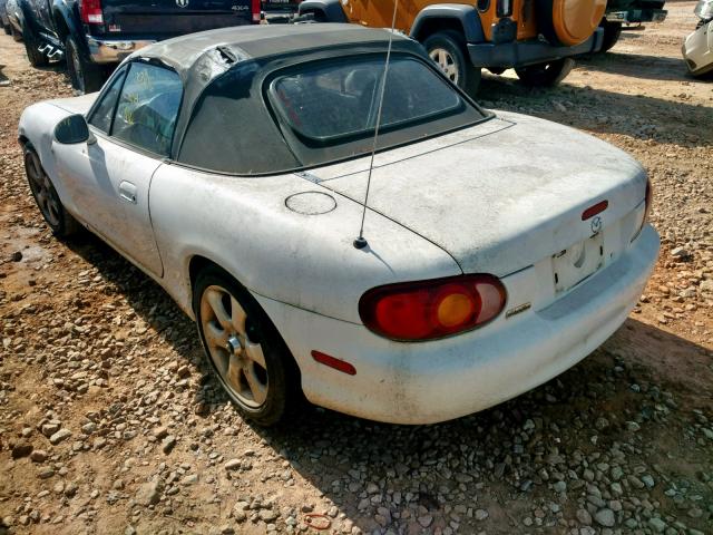 JM1NB3538X0129893 - 1999 MAZDA MX-5 MIATA WHITE photo 3