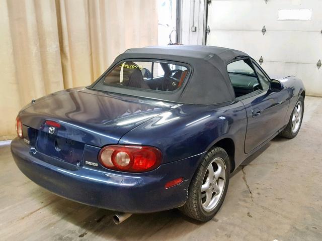 JM1NB353210208337 - 2001 MAZDA MX-5 MIATA BLUE photo 4