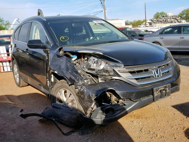 2HKRM4H79DH672684 - 2013 HONDA CR-V EXL BLACK photo 1