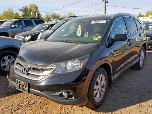 2HKRM4H79DH672684 - 2013 HONDA CR-V EXL BLACK photo 2