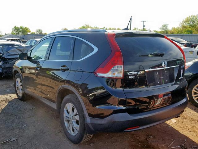 2HKRM4H79DH672684 - 2013 HONDA CR-V EXL BLACK photo 3