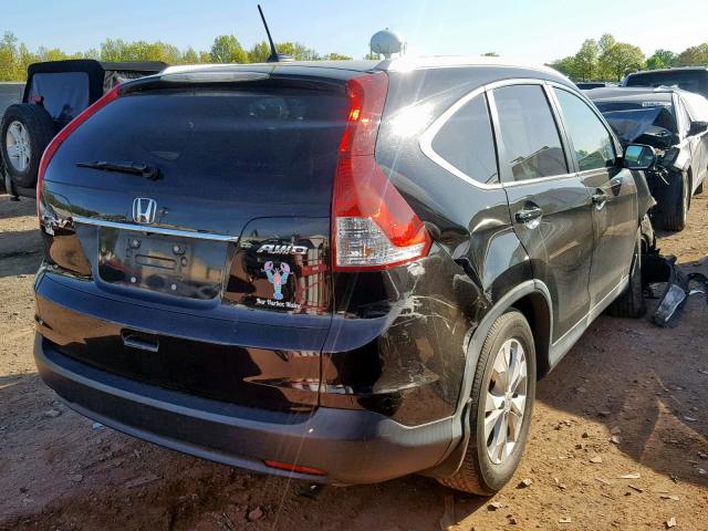 2HKRM4H79DH672684 - 2013 HONDA CR-V EXL BLACK photo 4