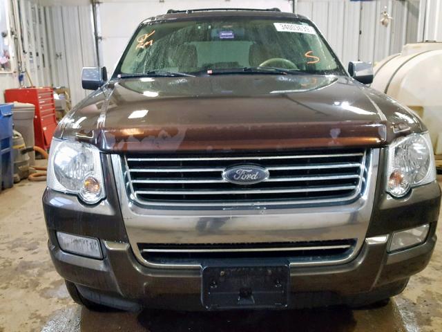 1FMEU75E68UA36301 - 2008 FORD EXPLORER L GREEN photo 9