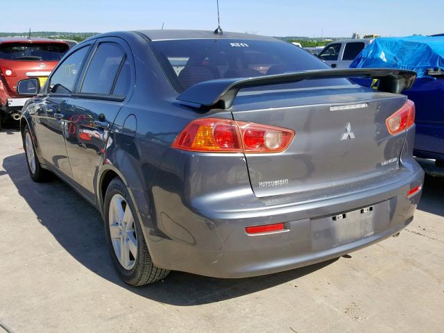 JA3AU26U18U011574 - 2008 MITSUBISHI LANCER ES GRAY photo 3