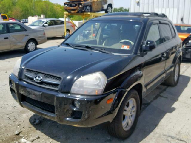 KM8JN72D27U507379 - 2007 HYUNDAI TUCSON SE BLACK photo 2