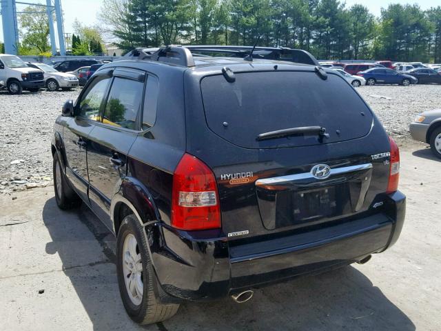 KM8JN72D27U507379 - 2007 HYUNDAI TUCSON SE BLACK photo 3