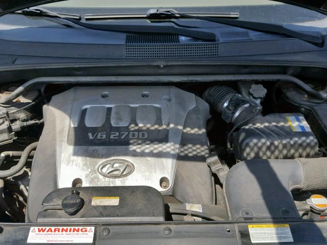 KM8JN72D27U507379 - 2007 HYUNDAI TUCSON SE BLACK photo 7