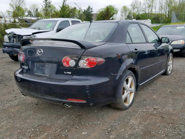 1YVHP80D775M09961 - 2007 MAZDA 6 S BLACK photo 4