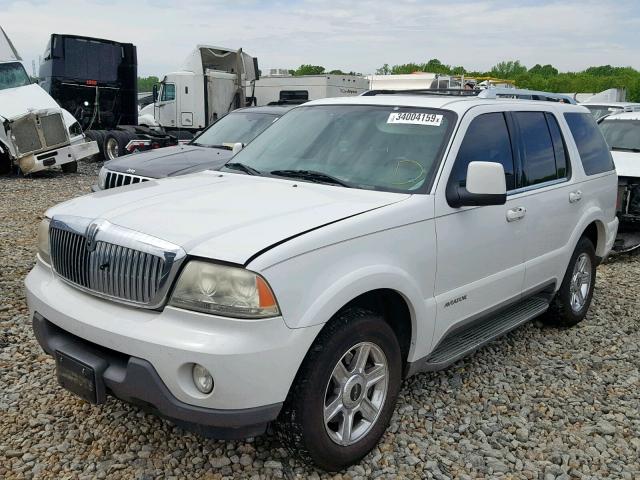 5LMEU68H25ZJ28128 - 2005 LINCOLN AVIATOR WHITE photo 2