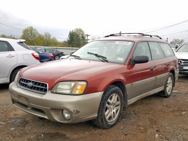 4S3BH675747619469 - 2004 SUBARU LEGACY OUT TWO TONE photo 2