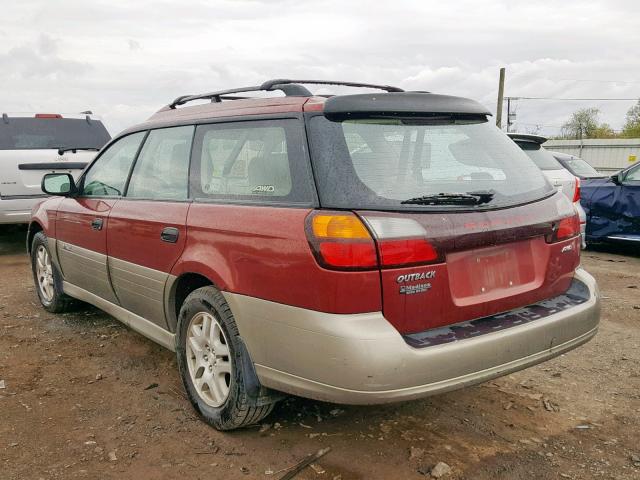 4S3BH675747619469 - 2004 SUBARU LEGACY OUT TWO TONE photo 3