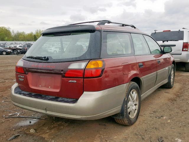 4S3BH675747619469 - 2004 SUBARU LEGACY OUT TWO TONE photo 4