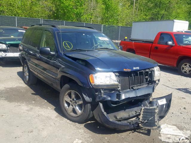 1J4GW58N94C206779 - 2004 JEEP GRAND CHER BLUE photo 1