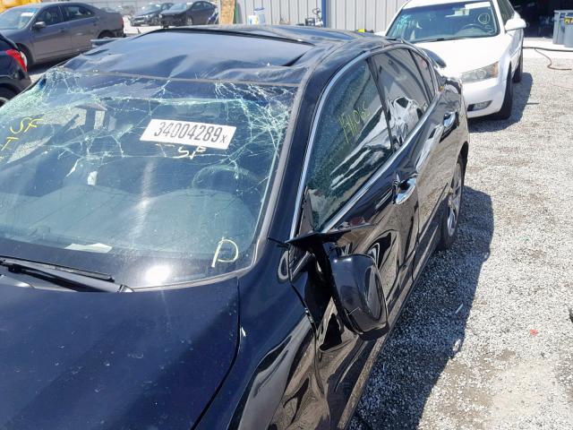 1HGCR3F80DA045457 - 2013 HONDA ACCORD EXL BLACK photo 10