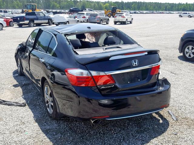 1HGCR3F80DA045457 - 2013 HONDA ACCORD EXL BLACK photo 3