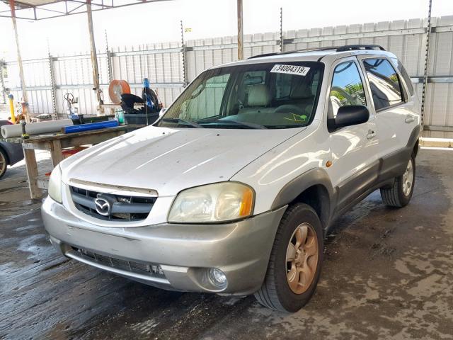 4F2YU09132KM39154 - 2002 MAZDA TRIBUTE LX WHITE photo 2