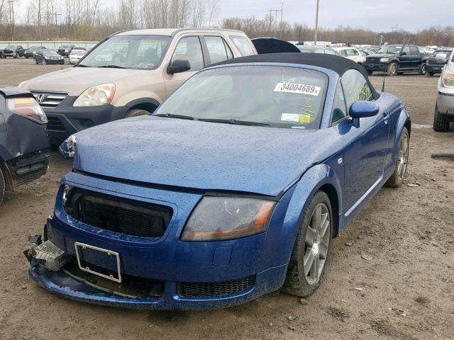 TRUUT28NX51009980 - 2005 AUDI TT QUATTRO BLUE photo 2