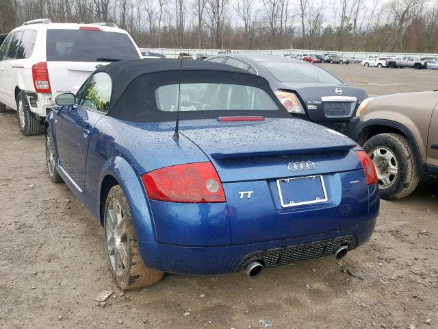 TRUUT28NX51009980 - 2005 AUDI TT QUATTRO BLUE photo 3