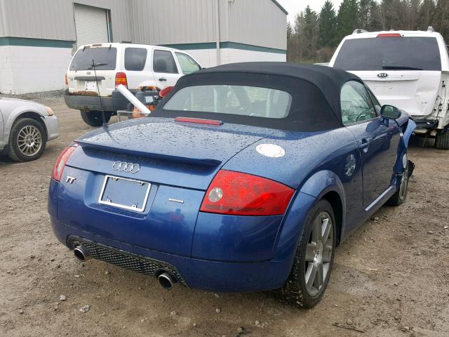 TRUUT28NX51009980 - 2005 AUDI TT QUATTRO BLUE photo 4