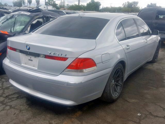 WBAGN63414DS45600 - 2004 BMW 745 LI GRAY photo 4