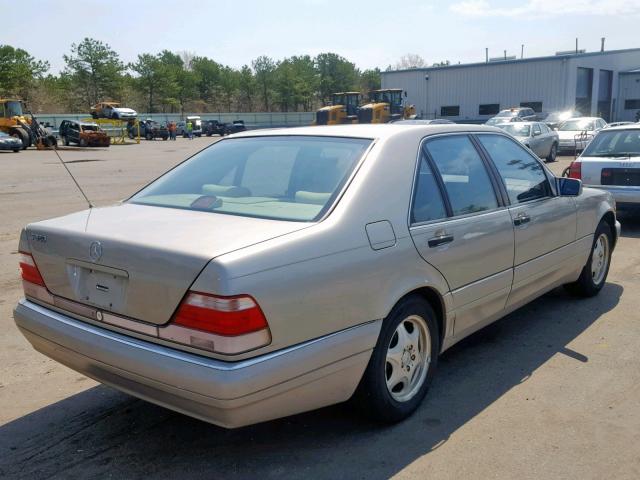 WDBGA32G0VA345780 - 1997 MERCEDES-BENZ S 320W GOLD photo 4