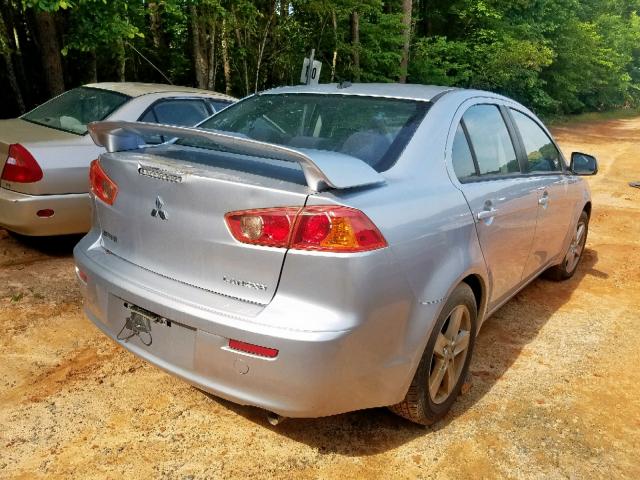 JA3AU26U18U010411 - 2008 MITSUBISHI LANCER ES SILVER photo 4