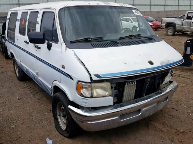 2B6HB21Y0SK504096 - 1995 DODGE RAM VAN B2 WHITE photo 1