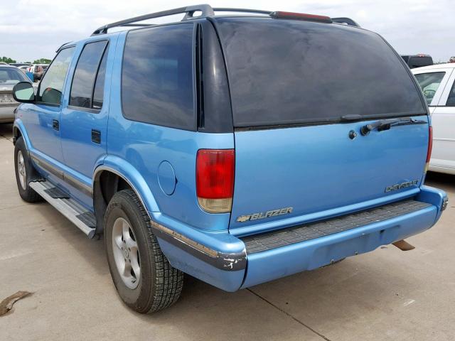 1GNDT13W4T2165984 - 1996 CHEVROLET BLAZER BLUE photo 3