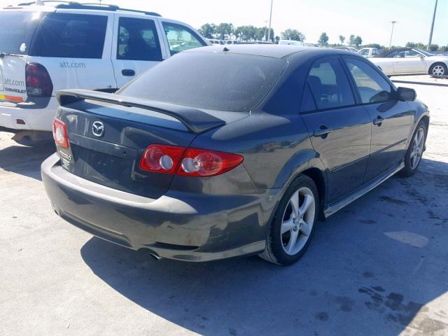 1YVHP80D945N40725 - 2004 MAZDA 6 S GRAY photo 4